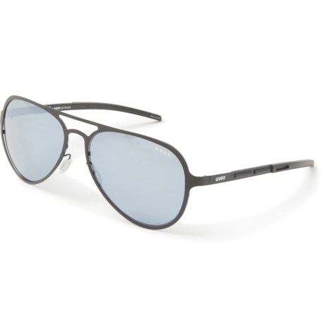 Uvex LGL 30 Sunglasses - Polarized (For Men) - BLACK/SILVER ( )
