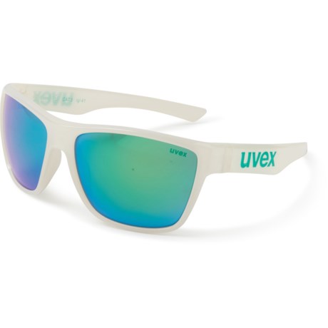 Uvex LGL 41 Mirror Sunglasses (For Women) - WHITE/GREEN ( )