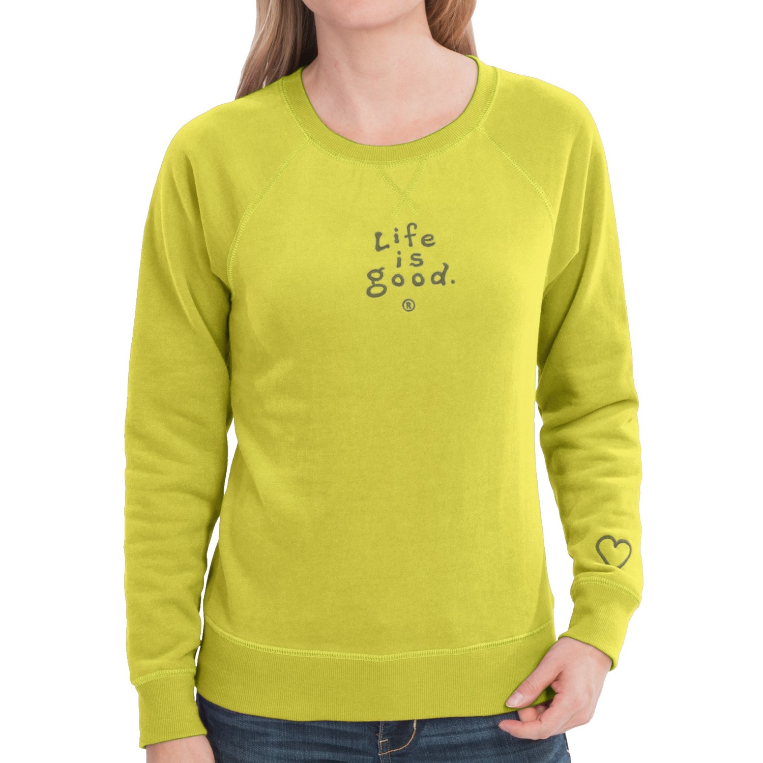 qvc life is good sweatshirt