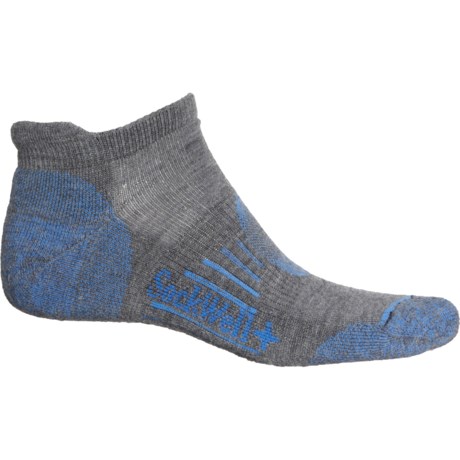 Sockwell Light Cushion Hiking Socks - Merino Wool, Ankle (For Men and Women) - MEDIUM GREY OLYMPIC (S/M )