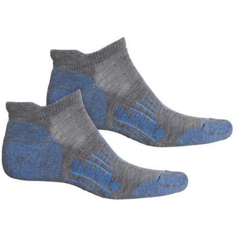 Sockwell Light Cushion Hiking Socks - Merino Wool, Ankle (For Men and Women) - MEDIUM GREY OLYMPIC (M/L )