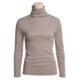 Lightweight Cotton Turtleneck - Long Sleeve (For Women)