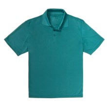 Lightweight Polo Shirt - Moisture-Wicking, Short Sleeve (For Men) in Teal - Closeouts