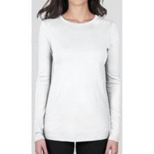 Lilla P Basics X-Long Shirt - Pima Cotton, Long Sleeve (For Women) in White - Closeouts