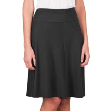 Lilla P Bias Panel Skirt - Pima Cotton-Modal (For Women) in Black - Closeouts