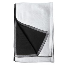 Lilla P Classic 1x1 Cotton Rib Scarf - Two Tone (For Women) in Black/White - Closeouts