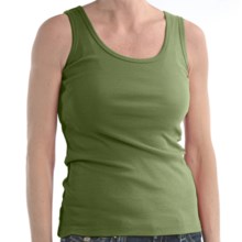 Lilla P Classic Scoop Tank Top (For Women) in Chive - Closeouts