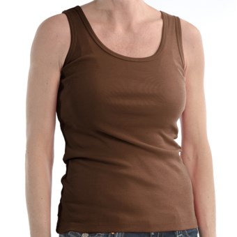 Lilla P Classic Scoop Tank Top (For Women) in Chocolate