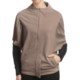 Lilla P Cocoon Zip Jacket - Stretch French Terry, Short Sleeve (For Women)