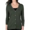 Lilla P Cotton-Cashmere Cardigan Sweater (For Women) in Alpine
