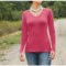 Rosebud Lilla P Cotton-Modal Sweater - V-Neck (For Women)