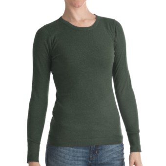 Lilla P Crew Neck Sweater - Cotton-Cashmere (For Women) in Alpine