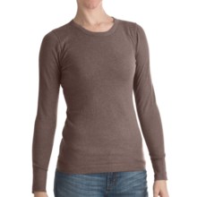 Lilla P Crew Neck Sweater - Cotton-Cashmere (For Women) in Mink - Closeouts