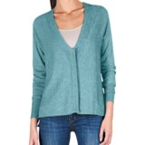 Lilla P Easy V-Neck Cardigan Sweater - Cotton-Modal (For Women)