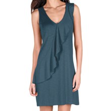 Lilla P Flame Ruffle Dress - Pima Cotton-Modal, Sleeveless (For Women) in Ink - Closeouts