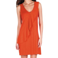 Lilla P Flame Ruffle Dress - Pima Cotton-Modal, Sleeveless (For Women) in Spice - Closeouts