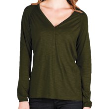 Lilla P Flame Shirt - Pima Cotton-Modal, Long Sleeve (For Women) in Parsley - Closeouts
