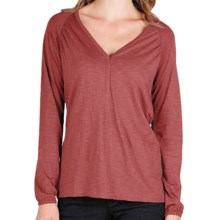 Lilla P Flame Shirt - Pima Cotton-Modal, Long Sleeve (For Women) in Russet - Closeouts