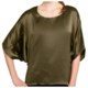 Lilla P Hammered Silk Shirt - Shirred 3/4 Dolman Sleeve (For Women)