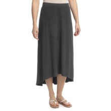 Lilla P Hi-Lo Skirt - Stretch, Low Waist (For Women) in Black - Closeouts