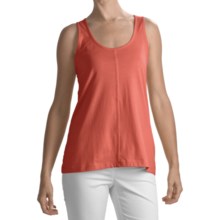 Lilla P Hi-Low Tank Top - Whisper Weight Pima Cotton (For Women) in Ginger - Closeouts