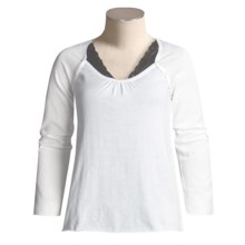 Lilla P High-Twist Cotton Sweater - Scoop Neck (For Women) in White - Closeouts