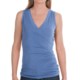 Lilla P Jersey Surplice Shirt - Pima Cotton, Sleeveless (For Women)