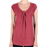 Lilla P Knot Front Tunic - Cotton-Modal, Dolman Sleeve (For Women)