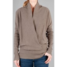 Lilla P Luxe Blouson Sweater - Cross Front (For Women) in Dune - Closeouts