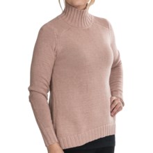 Lilla P Novelty Mock Turtleneck Sweater (For Women) in Wild Oat - Closeouts