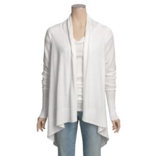 Lilla P Open Sweater Wrap - Pima Cotton, Long Sleeve (For Women) in White - Closeouts