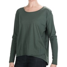 Lilla P Oversized Whisper-Weight Shirt - Pima Cotton, Long Sleeve (For Women) in Elm - Closeouts