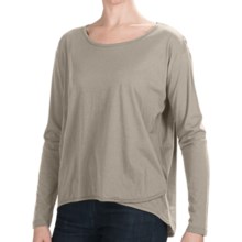 Lilla P Oversized Whisper-Weight Shirt - Pima Cotton, Long Sleeve (For Women) in Pumice - Closeouts