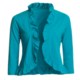 Lilla P Pima Cotton Jersey Bolero Shirt - Ruffled, 3/4 Sleeve (For Women)