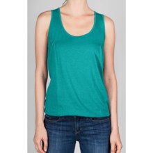 Lilla P Pima Jersey Racerback Tank - Elastic Hem (For Women) in Sea - Closeouts