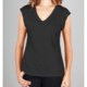 Lilla P Pima Jersey Taped Seam Shirt - V-neck, Short Sleeve (For Women)