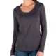 Lilla P Ruffle Neck Shirt - Pima Cotton Jersey, Long Sleeve (For Women)