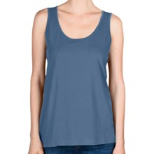 Lilla P Seamed Tank Top - Pima Cotton Jersey (For Women) in Azure - Closeouts