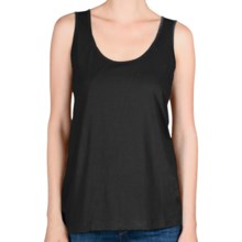 Lilla P Seamed Tank Top - Pima Cotton Jersey (For Women) in Black - Closeouts