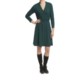 Lilla P Stretch Cross-Front Dress - 3/4 Sleeve (For Women)