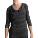 Lilla P Tonal Stripe Easy Shirt - Drape Neck, 3/4 Sleeve (For Women)