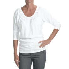 Lilla P Whisper Weight Dolman Shirt - 3/4 Sleeve (For Women) in White - Closeouts