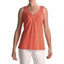 Lilla P Whisper Weight Double V-Neck Tank (For Women) in Pink Guava - Closeouts
