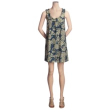 Lilla P Woven Cotton-Silk Dress - Ruffle Collar, Sleeveless (For Women) in Eclipse Print - Closeouts