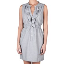 Lilla P Woven Shirt Dress - Cotton, Sleeveless (For Women) in Mist - Closeouts
