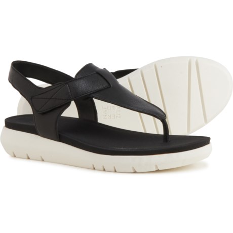 Naturalizer Lincoln Sandals - Leather (For Women) - Black (6 )
