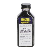 Lincoln Shoe Polish Company Premium Sole/Heel Edge Dressing - 3.5 fl.oz. in Black - Closeouts