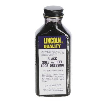 Lincoln Shoe Polish Company Premium Sole/Heel Edge Dressing - 3.5 fl.oz. in Black