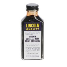 Lincoln Shoe Polish Company Premium Sole/Heel Edge Dressing - 3.5 fl.oz. in Brown - Closeouts