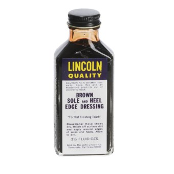 Lincoln Shoe Polish Company Premium Sole/Heel Edge Dressing - 3.5 fl.oz. in Brown